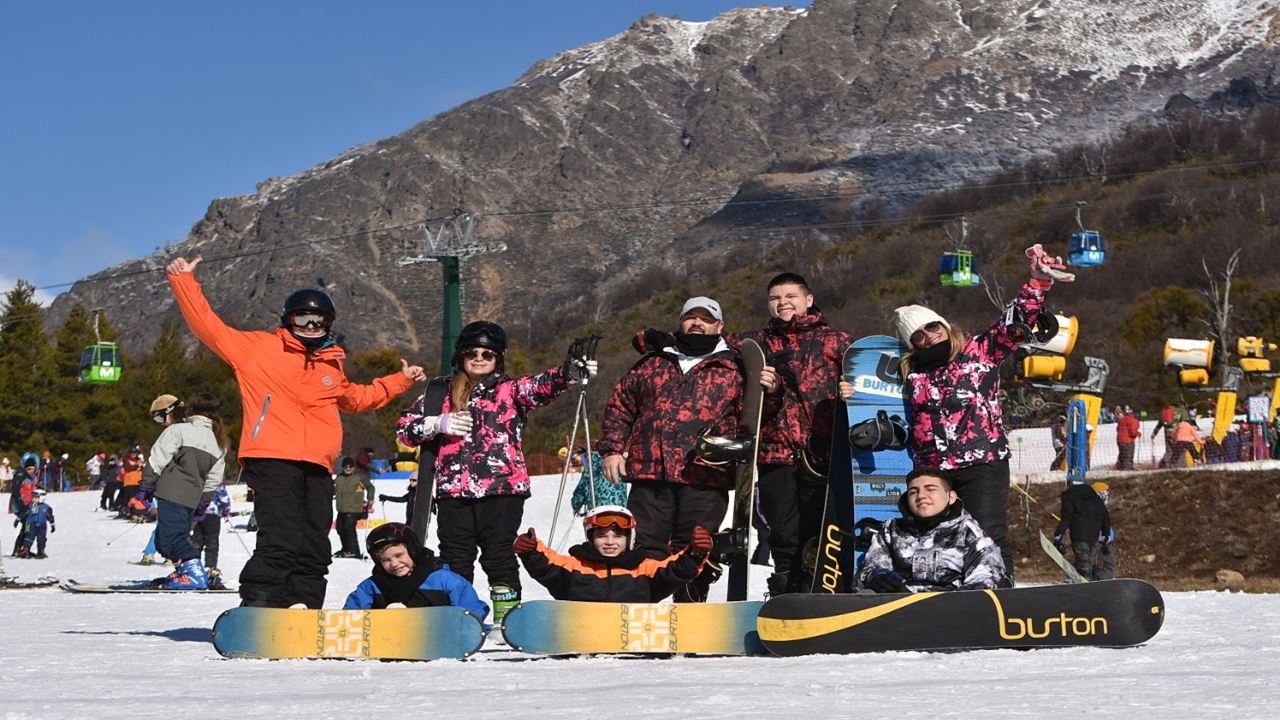 Snowboardtag Am Cerro Catedral foto 2