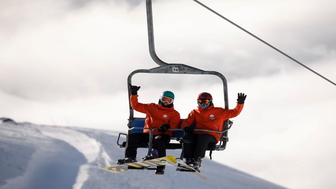Snowboardtag Am Cerro Catedral foto 1